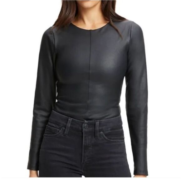 Good American Black latex bodysuit - Picture 12 of 15